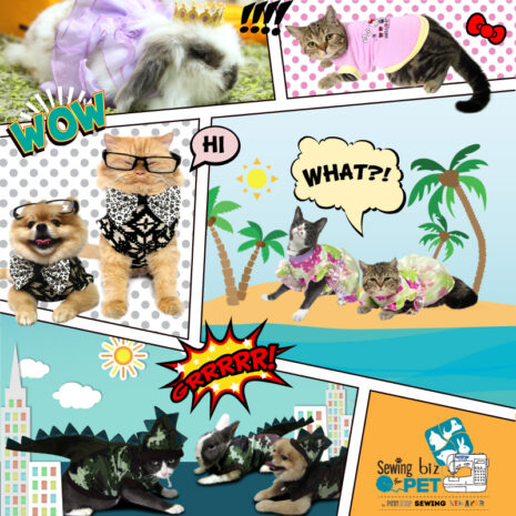 Y-SM-SEW107-KIT-02 ตัดเย็บเสื้อผ้าสัตว์เลี้ยง