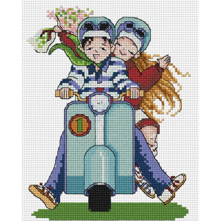 08-W : คู่รักเวสป้า