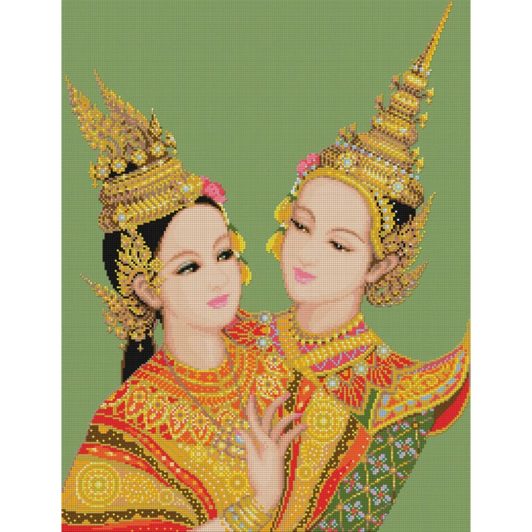 TD-01 : พระ-นาง (ผ้าสีเขียว)