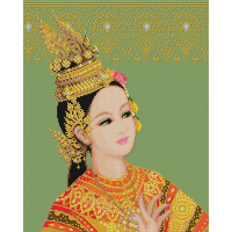 TD-03 : นางรำ (ผ้าสีเขียว)