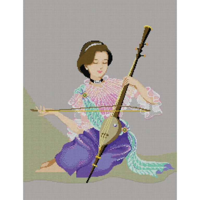 Ti-01 : ซอสามสาย (ผ้าสีเทา)