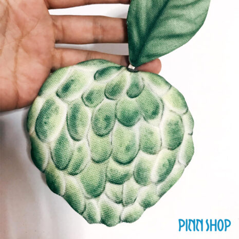 AQS-FC2008_01 ชุดคิทผ้าพิมพ์ลาย ที่เก็บกุญแจน้อยหน่า Custard Apple Keycover kits