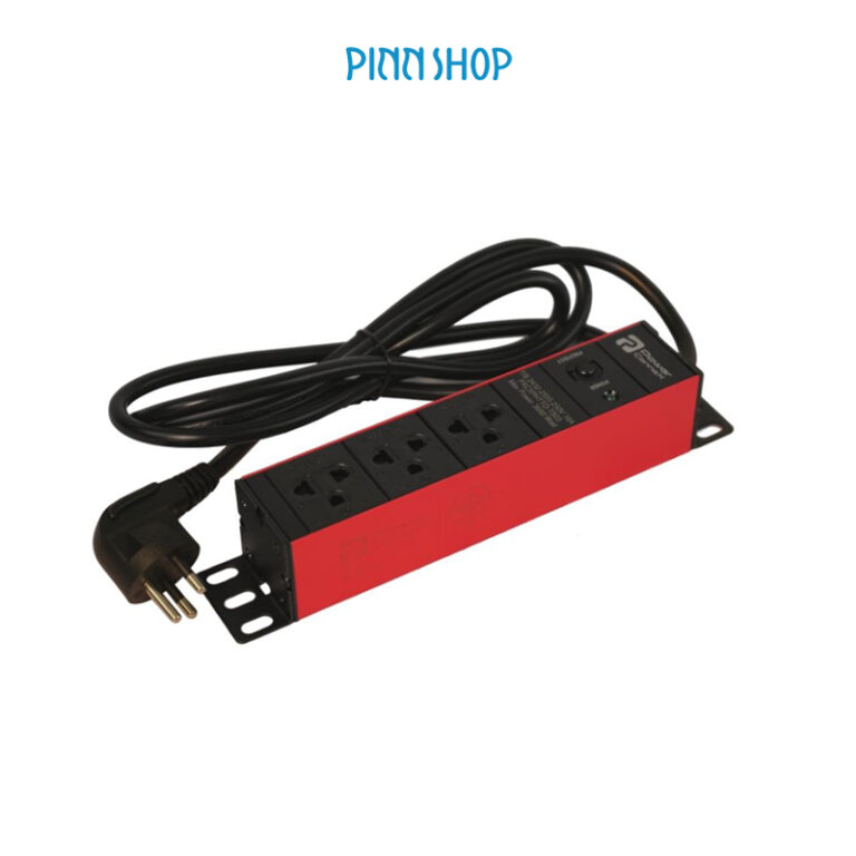 PXC5PHTTO-TS03-R POWERBAR รางไฟ ปลั๊กพ่วง ขนาด 3 ช่อง สีแดง
