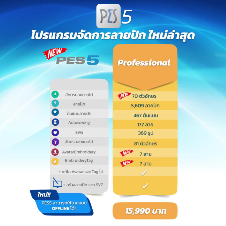 โปรแกรมปักชื่อ
