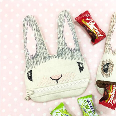 autosewing_Bunny_Zip_Gray autosewing_Bunny_Zip_Gray