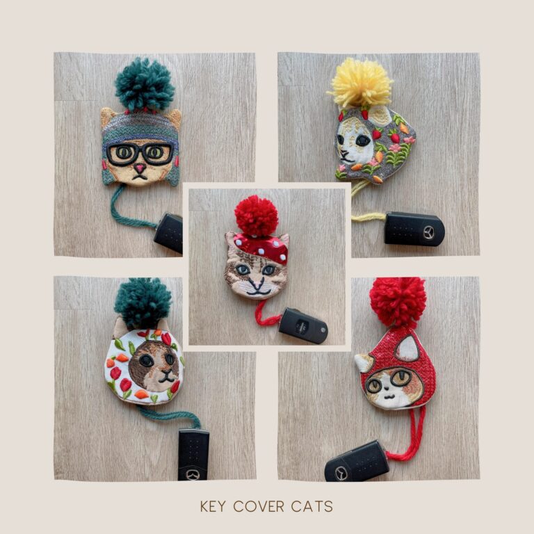 AutoSewing Key Cover : Cat The Keeper Set ( 5 Designs )