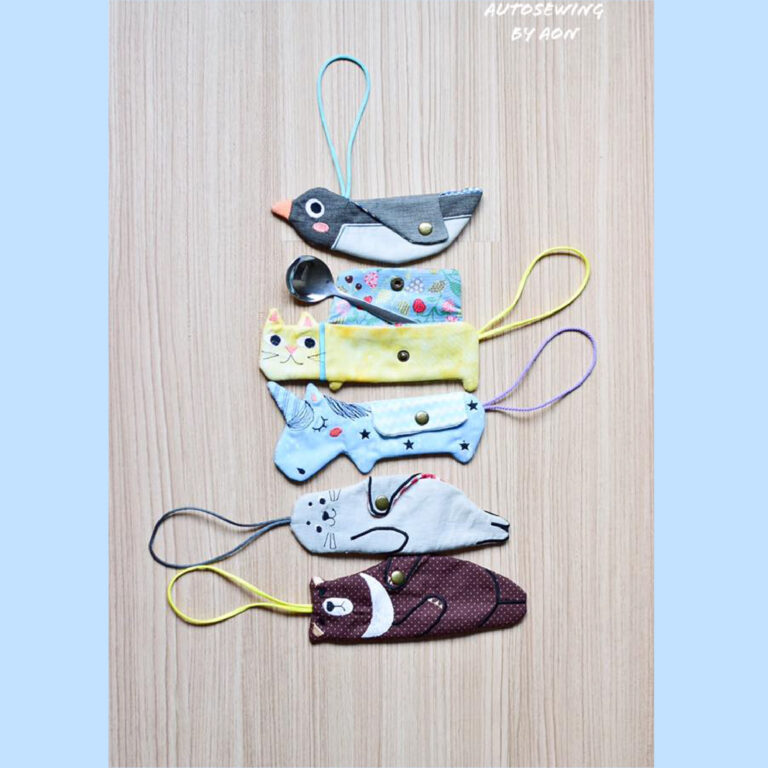 AutoSewing Spoon Bag : Animals Set ( 5 Designs )
