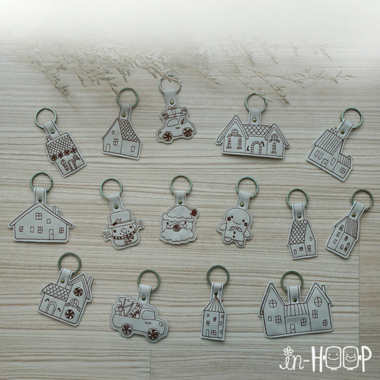 AutoSewing Key Holder : Christmas in Town Set ( 15 Designs )