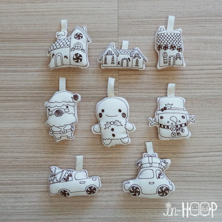 AutoSewing Doll Ornaments : Christmas Set ( 8 Designs )