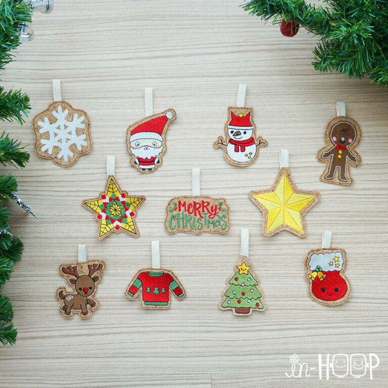 AutoSewing Hanging Ornaments : Christmas Set ( 11 Designs )