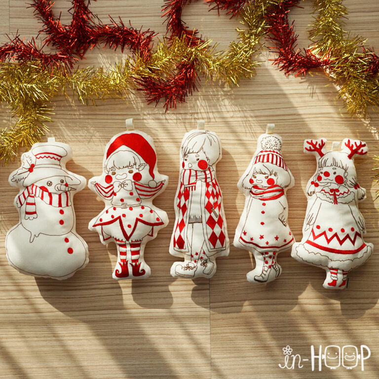 AutoSewing Doll Ornaments : Christmas Crews Set ( 5 Designs )