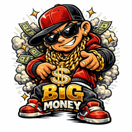 เสื้อยืดลาย Big Money ฮิปฮอปบอยสุดเท่