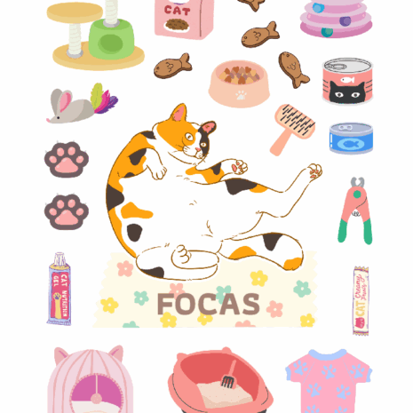สติกเกอร์ UV DTF แมวสามสี 03 | ป้ายชื่อคัสตอมใส่ชื่อได้ UV DTF Sticker Calico Cat | Custom Name Label Set