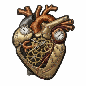 3D Patch หัวใจจักรกล Steampunk สุดเท่