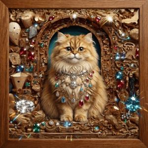 Royal Jewel Cat: อาร์ม 3D แมวราชาอัญมณี