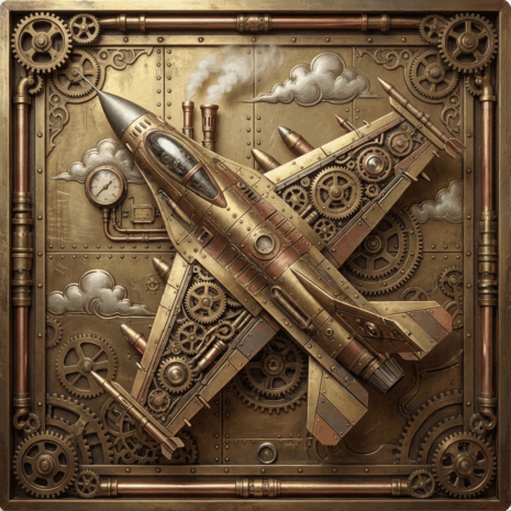 อาร์ม 3D เครื่องบินรบสไตล์สตีมพังค์