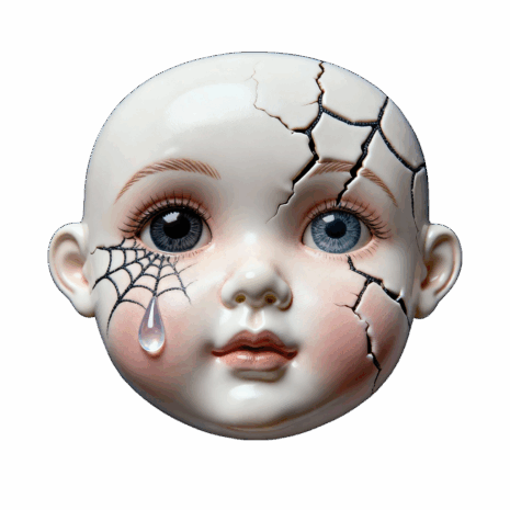 อาร์ม 3D หน้าตุ๊กตา Broken Doll