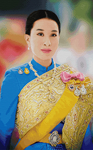 CX-EV-CR135 : พระองค์ภาฉลองพระองค์ชุดไทยสีฟ้า