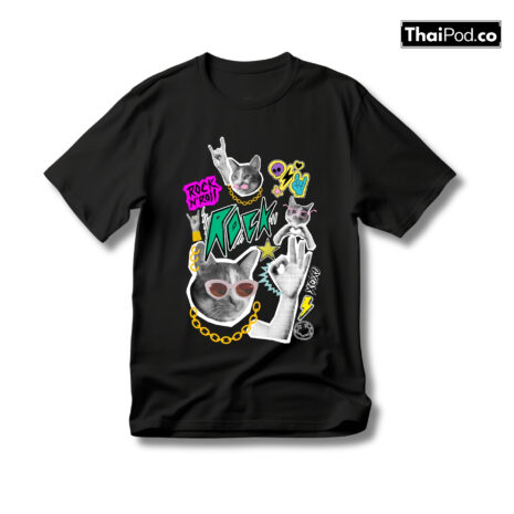 เสื้อ-แมวร็อก-08 เสื้อ-แมวร็อก-08